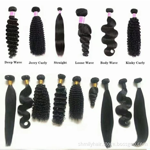 Wholesale Unprocessed Cuticle Aligned Hair , Virgin Mink Indian Hair Extension,Brazilian Human Hair Bundles With Closure Frontal